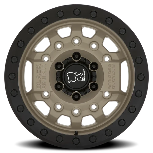 Black Rhino Avenger Beadlock DS 17x8.5 -30 6x139.7mm 112.1mm Desert Sand Black Hardware