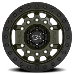 Black Rhino Avenger Beadlock ODG 17x8.5 -30 6x139.7mm 112.1mm Olive Drab Green Black Hardware