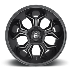 Fuel Avenger D605 20x9 +20 6x135mm 106.3mm Matte Black Machined-Dark Tint