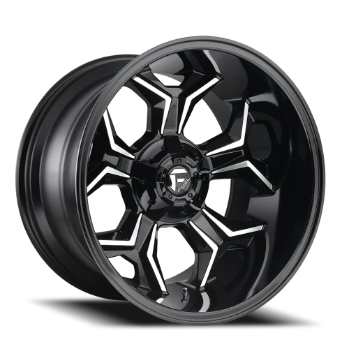 Fuel Avenger D606 20x10 -18 8x165.1mm 125.2mm Gloss Black Machined