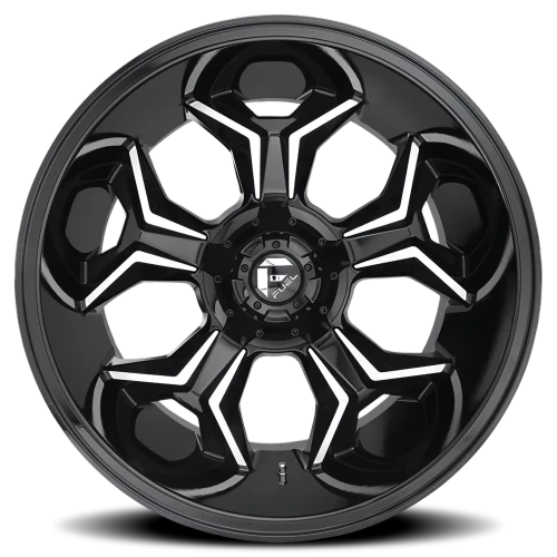 Fuel Avenger D606 20x10 -18 8x165.1mm 125.2mm Gloss Black Machined