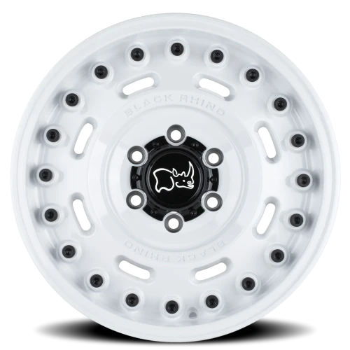 Black Rhino Axle WH 20x9.5 +25 5x120mm 72.6mm Gloss White