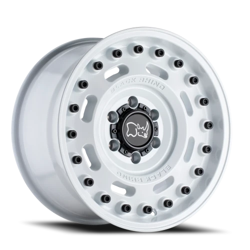 Black Rhino Axle WH 17x9.5 +6 6x139.7mm 112.1mm Gloss White