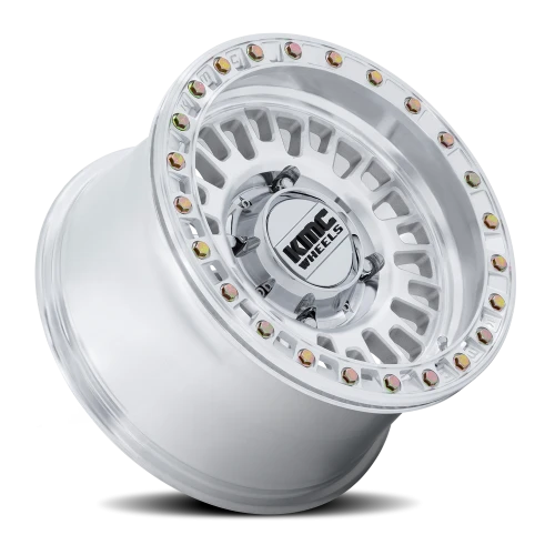 KMC Aztec Beadlock UTV KS242DX 15x7 +38 4x156mm 115.1mm Machined Silver