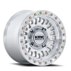 KMC Aztec Beadlock UTV KS242DX 15x7 +38 5x114.3mm 72.56mm Machined Silver