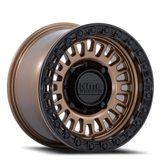KMC Aztec Beadlock UTV KS242ZB 15x7 +38 4x156mm 115.1mm Matte Bronze Gloss Black Ring