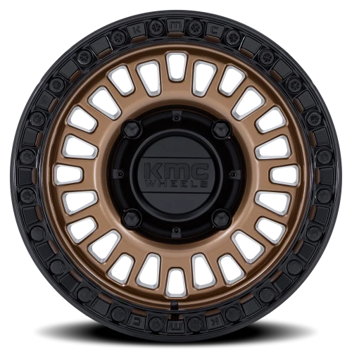 KMC Aztec Beadlock UTV KS242ZB 15x7 +38 6x139.7mm 100.3mm Matte Bronze Gloss Black Ring