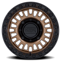 KMC Aztec Beadlock UTV KS242ZB 15x10 +0 6x139.7mm 100.3mm Matte Bronze Gloss Black Ring