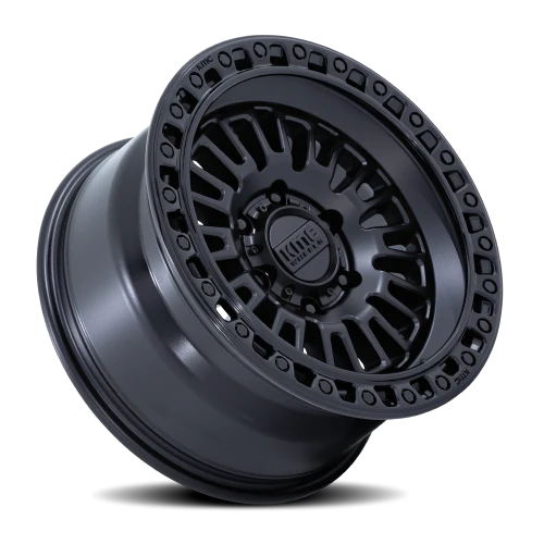 KMC Aztec KM554 MB 17x8.5 +0 6x135mm 87.1mm Matte Black Gloss Black Lip
