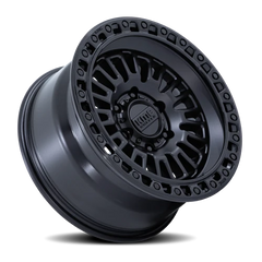KMC Aztec KM554 MB 17x8.5 +0 6x135mm 87.1mm Matte Black Gloss Black Lip