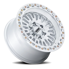 KMC Aztec KM554 S 17x8.5 +0 5x127mm 71.5mm Gloss Silver Machined Face