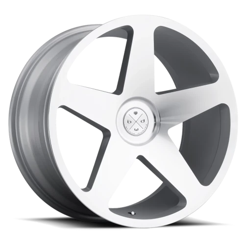 Blaque Diamond BD-15 SL 22x10.5 +42 5x112mm 66.6mm Machined Silver