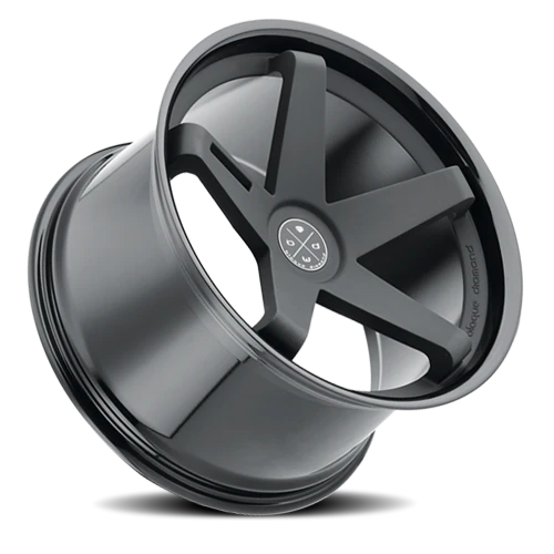 Blaque Diamond BD-21 MB 22x10.5 +42 5x112mm 66.6mm Matte Black Gloss Black Lip
