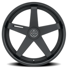 Blaque Diamond BD-21 MB 22x10.5 +42 5x112mm 66.6mm Matte Black Gloss Black Lip