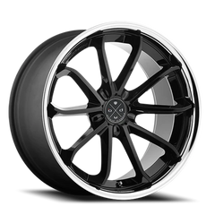 Blaque Diamond BD-23 GB 20x10 +42 5x120mm 72.56mm Gloss Black Chrome Stainless Steel Lip