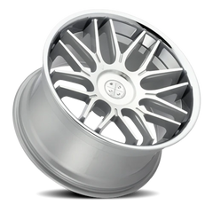 Blaque Diamond BD-27 SL 22x10.5 +33 5x120mm 72.56mm Machined Silver Chrome Stainless Steel Lip