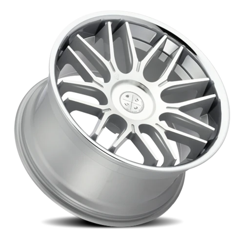 Blaque Diamond BD-27 SL 20x10 +40 5x120mm 72.56mm Machined Silver Chrome Stainless Steel Lip