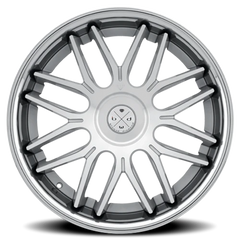 Blaque Diamond BD-27 SL 20x11 +42 5x120mm 66.9mm Machined Silver Chrome Stainless Steel Lip