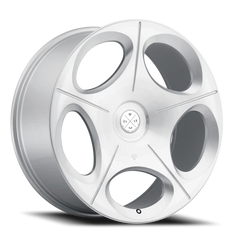 Blaque Diamond BD-77 SL 20x9 +35 5x112mm 66.6mm Silver Machined Face
