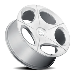 Blaque Diamond BD-77 SL 20x10 +40 5x112mm 66.6mm Silver Machined Face