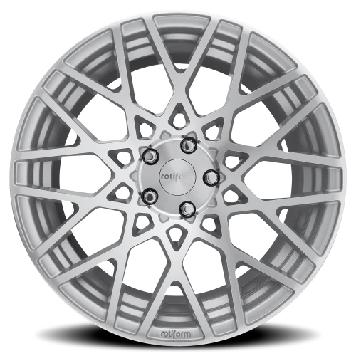 Rotiform BLQ R110 19x8.5 +45 5x112mm 66.5mm Gloss Silver Machined