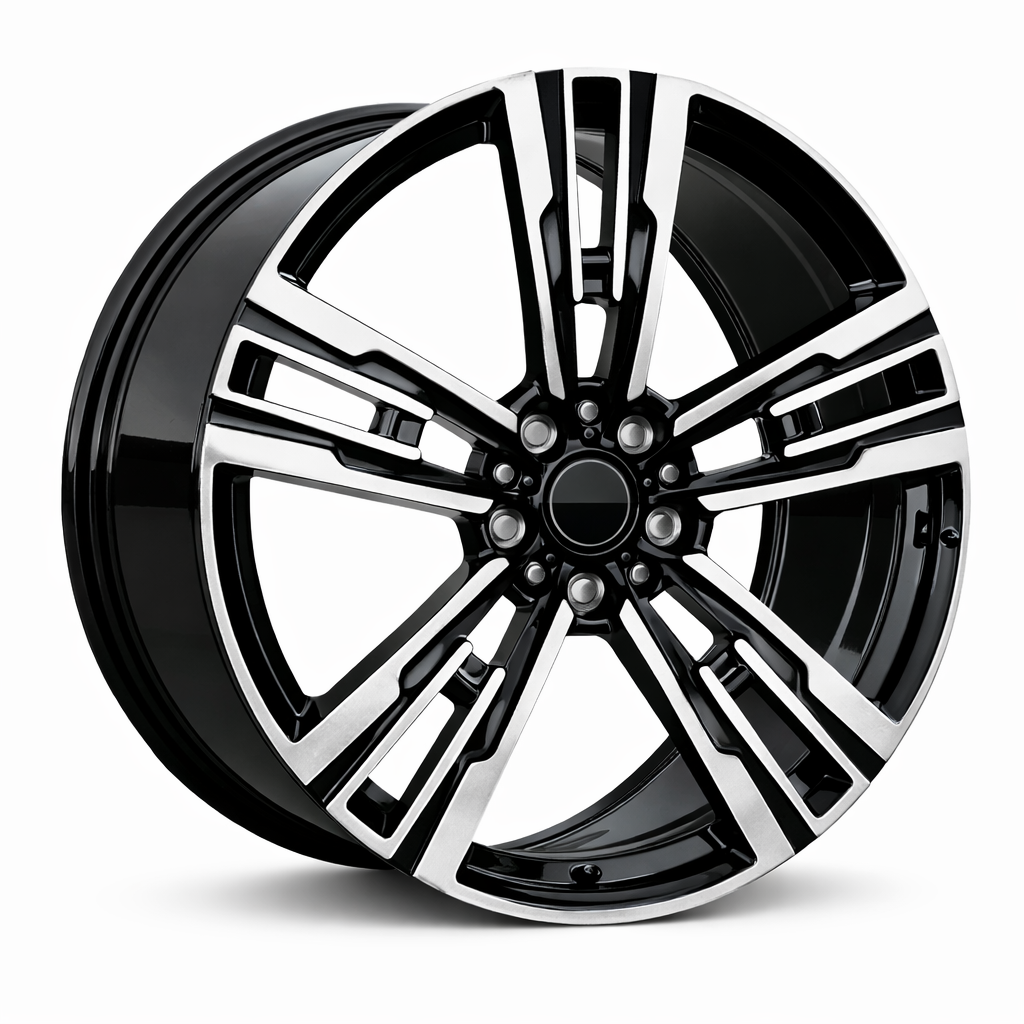 BMW BM 141 21x10.5 5x112 et44 66.5 BLACK MACHINE FACE