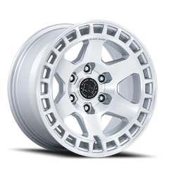 Black Rhino Bahari BR022SD 17x8.5 -10 6x139.7mm 106.1mm Gloss Silver Machined Face