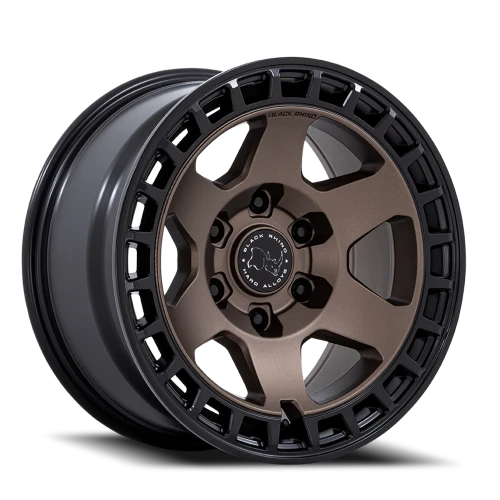 Black Rhino Bahari BR022ZB 17x8.5 +25 6x139.7mm 106.1mm Burnt Bronze Matte Black Lip