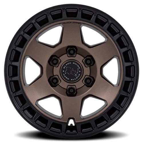 Black Rhino Bahari BR022ZB 17x8.5 -10 6x139.7mm 106.1mm Burnt Bronze Matte Black Lip