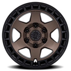 Black Rhino Bahari BR022ZB 17x8.5 -10 6x139.7mm 106.1mm Burnt Bronze Matte Black Lip