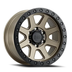 Black Rhino Baker BRZ 20x9 -18 5x127mm 71.6mm Matte Bronze Black Lip Edge-Black Bolts
