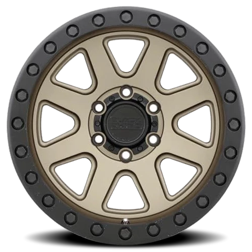 Black Rhino Baker BRZ 20x9 -18 5x127mm 71.6mm Matte Bronze Black Lip Edge-Black Bolts
