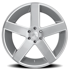 DUB Baller S218 26x10 +26 5x139.7mm 78.1mm Gloss Silver Brushed