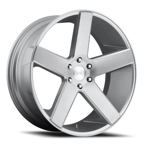DUB Baller S218 22x9.5 +19 6x139.7mm 106.1mm Gloss Silver Brushed