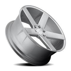 DUB Baller S218 26x10 +20 6x139.7mm 106.1mm Gloss Silver Brushed
