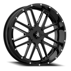 MSA Bandit M35 GB-M 18x7 +4 4x156mm 132mm Gloss Black Milled