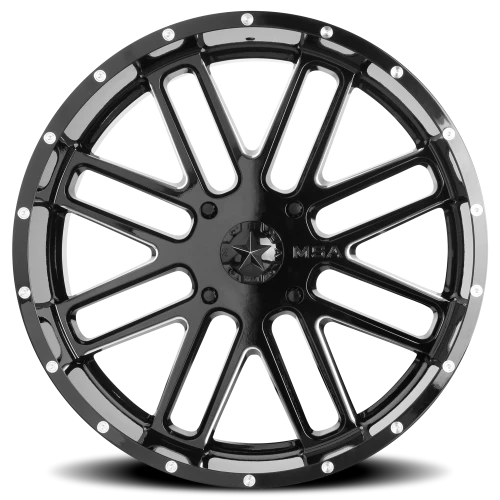 MSA Bandit M35 GB-M 18x7 +4 4x156mm 132mm Gloss Black Milled