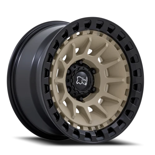 Black Rhino Barrage DS 17x8.5 -10 6x139.7mm 106.1mm Matte Desert Sand Matte Black