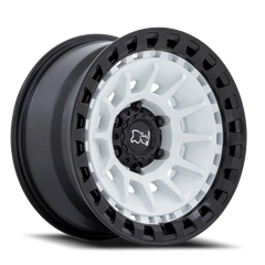 Black Rhino Barrage GW 17x8.5 -10 5x127mm 71.5mm Gloss White Matte Black
