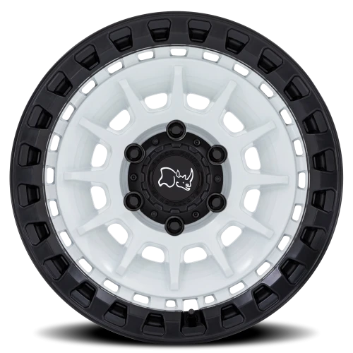 Black Rhino Barrage GW 18x9 +0 6x135mm 87.1mm Gloss White Matte Black