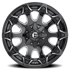 Fuel Battle Axe D578 22x12 -44 6x135mm 106.3mm Gloss Black Milled