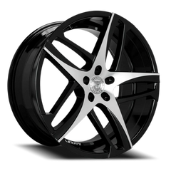 Lexani Wheels Bavaria 668 MB 22x9 +38 5x114.3mm 74.1mm Gloss Black Machined