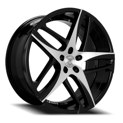 Lexani Wheels Bavaria 668 MB 22x10 +30 5x120mm 74.1mm Gloss Black Machined