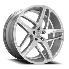 Lexani Wheels Bavaria 668 SM 24x10 +30 6x139.7mm 78mm Silver Machined Face