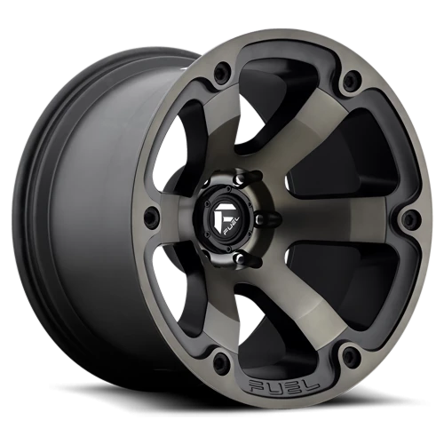 Fuel Beast Aus D564 17x9 +35 6x139.7mm 108mm Matte Black Machined-Dark Tint