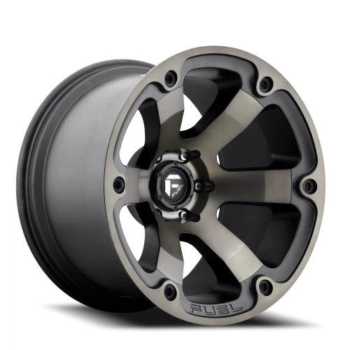 Fuel Beast D564 18x9 +1 5x127mm 78.1mm Matte Black Machined-Dark Tint