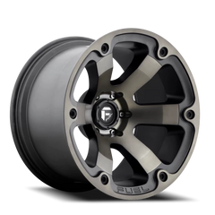 Fuel Beast D564 17x9 +20 6x139.7mm 108mm Matte Black Machined-Dark Tint