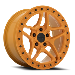 Victor Equipment Berg OR 18x8 +10 5x130mm 71.6mm Gloss Orange Black Bolts