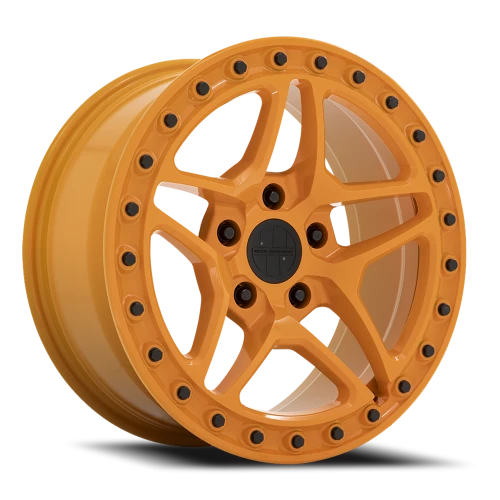 Victor Equipment Berg OR 18x8 +20 5x130mm 71.6mm Gloss Orange Black Bolts