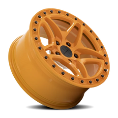 Victor Equipment Berg OR 17x8 +10 5x130mm 71.6mm Gloss Orange Black Bolts